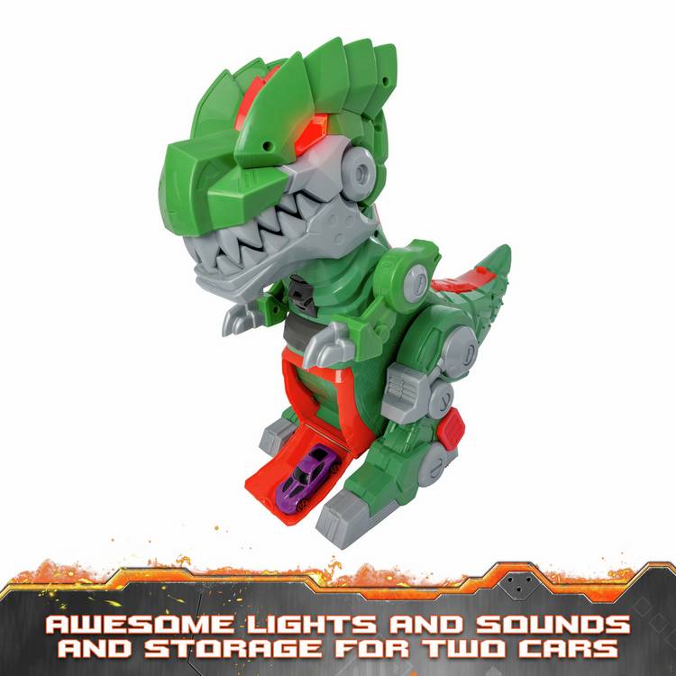 Teamsterz Robo Wreckerz Mega Rex motorised dinosaur toy, UK version