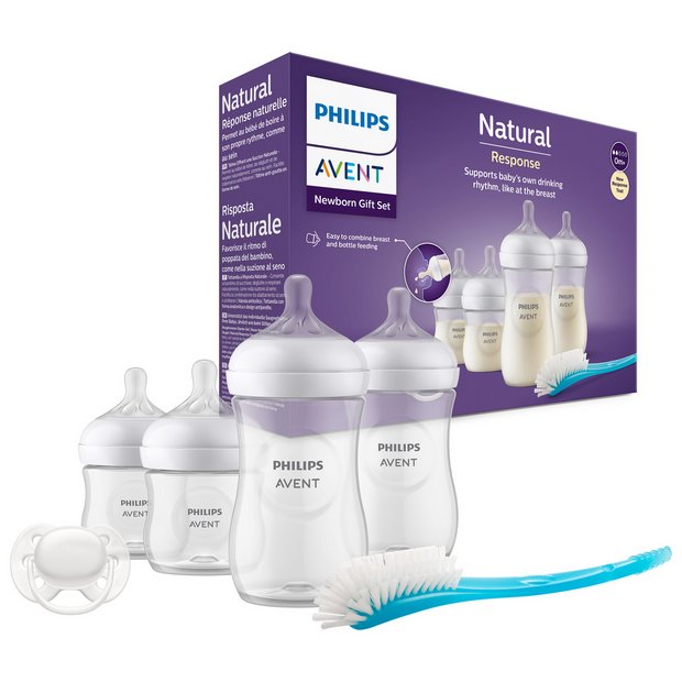 Philips Avent newborn gift set with bottles and pacifier - British product