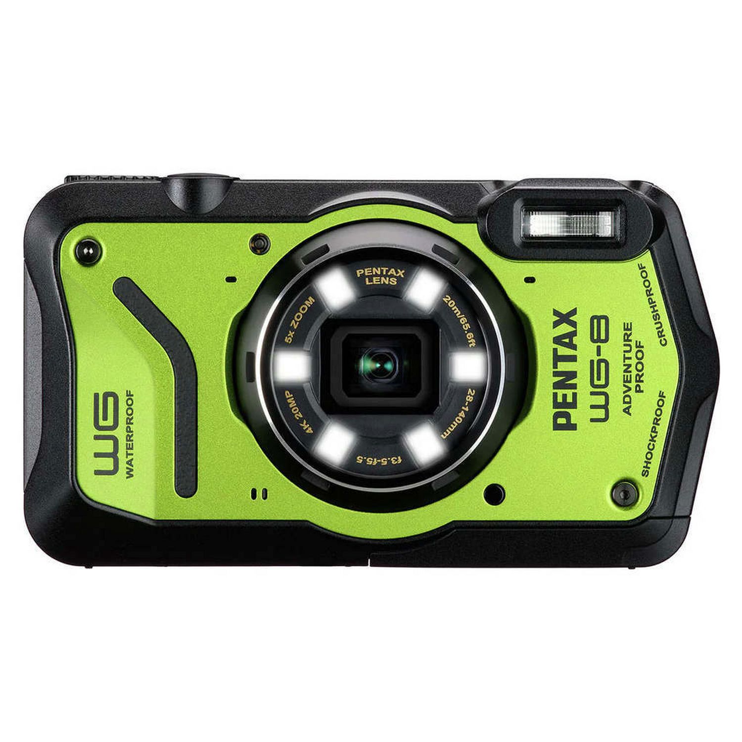 Pentax WG-8 20MP compact camera green - British product