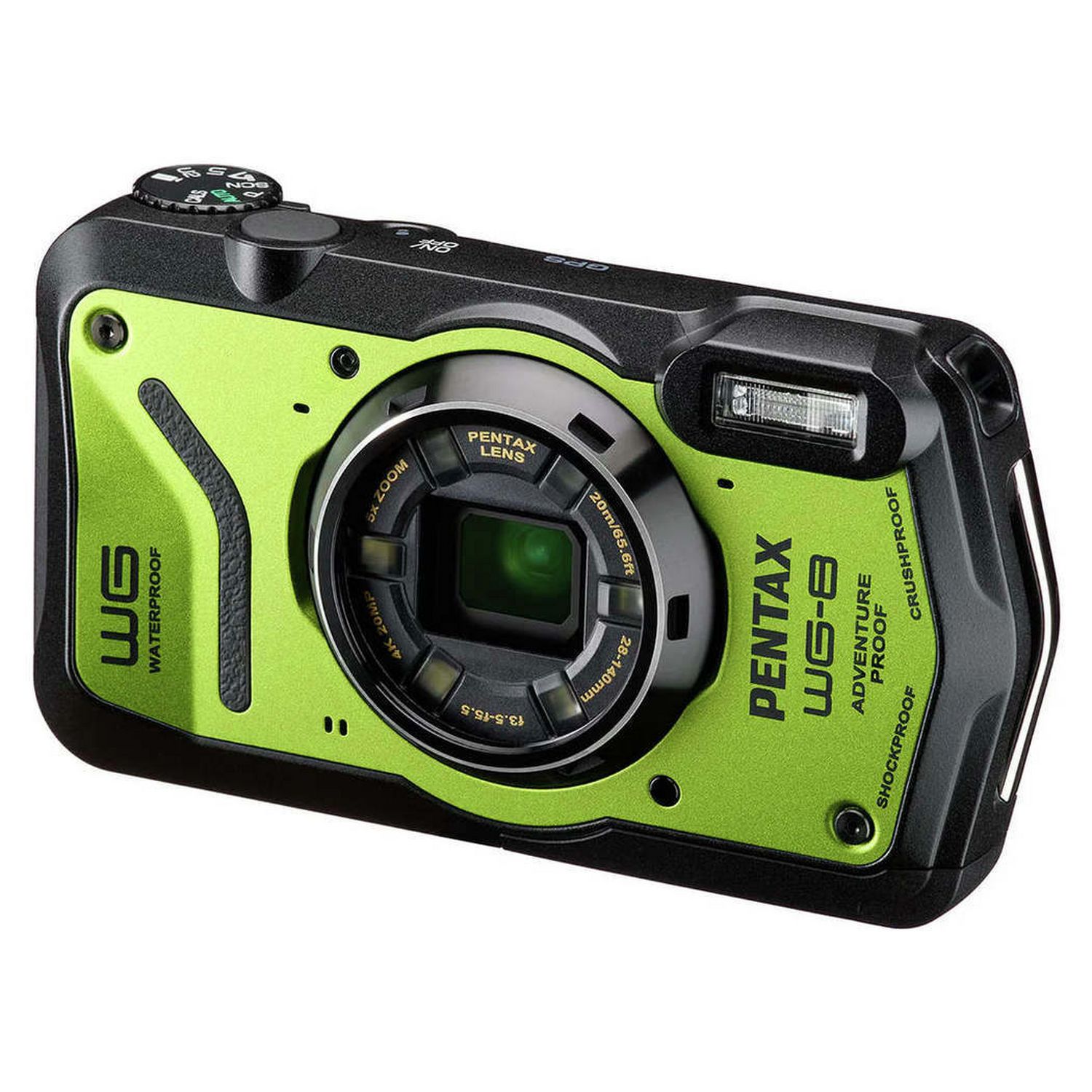 Pentax WG-8 20MP compact camera green - British product