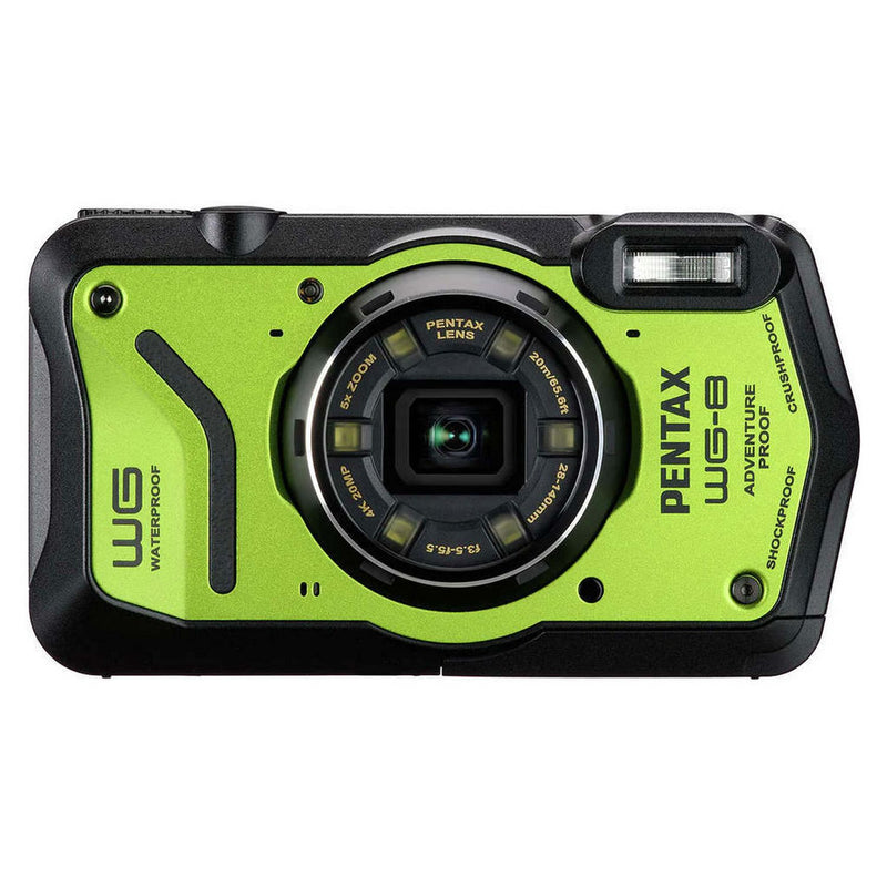 Pentax WG-8 20MP compact camera green - British product