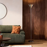 Argos Home cone uplighter floor lamp polished chrome, UK version