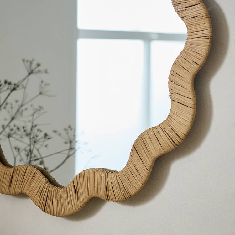Habitat round wavy wall mirror 60x60cm, UK version
