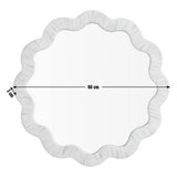 Habitat round wavy wall mirror 60x60cm, UK version