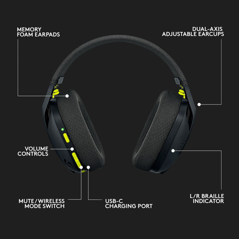 Logitech G435 wireless gaming headset (British brand)