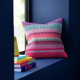 Margo Selby red cushion 43x43cm, imported from the UK