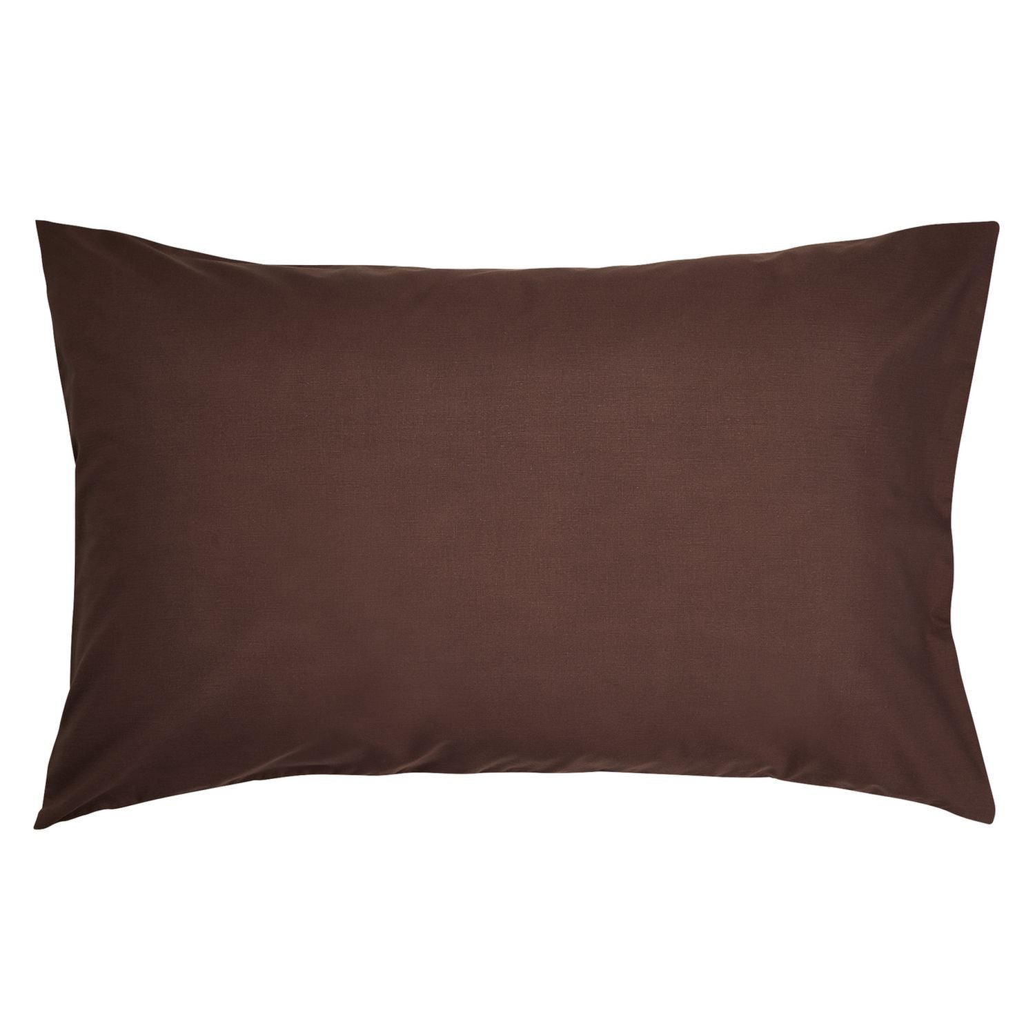 Habitat Cotton Rich 180TC Standard Pillowcase Pair-Chocolate
