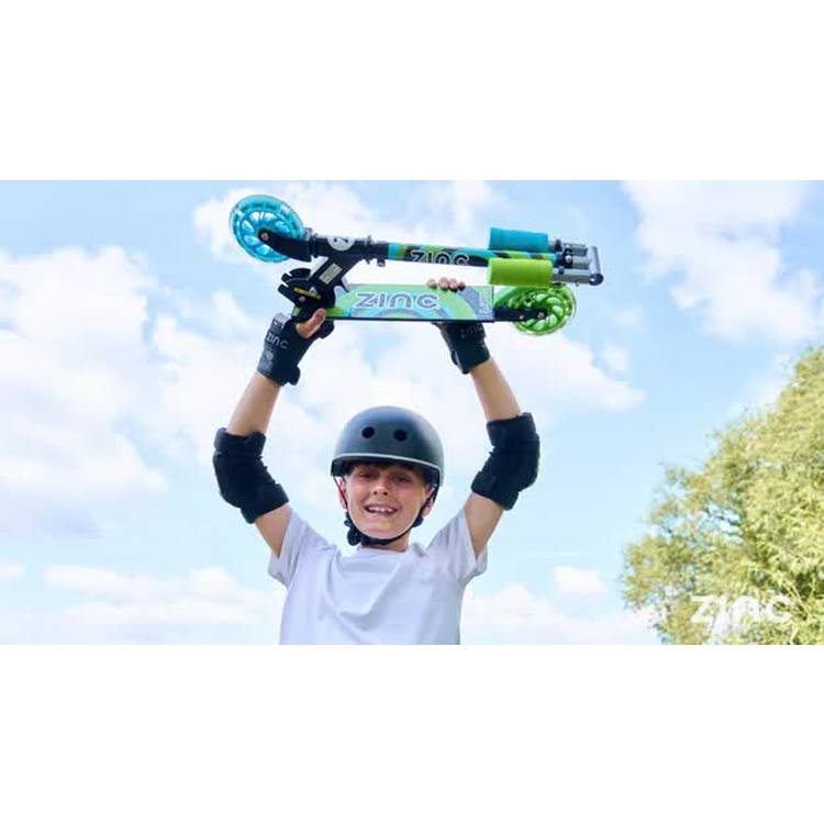 Zinc Twister Inline Scooter Blue & Green, UK version
