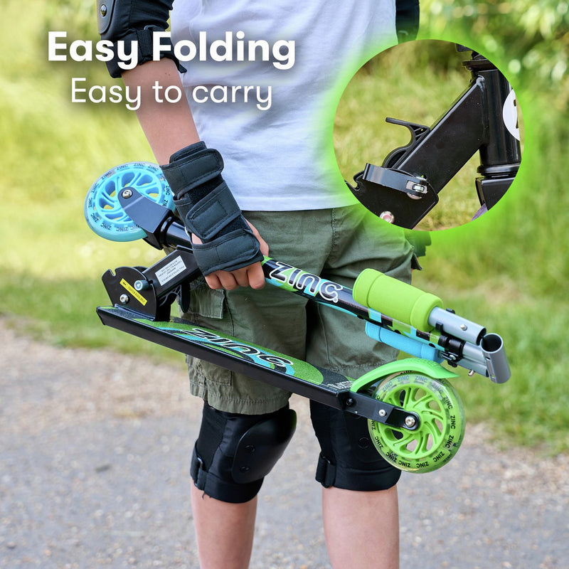 Zinc Twister Inline Scooter Blue & Green, UK version