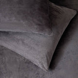 Argos Home Slinky Fleece charcoal bedding set single - British product