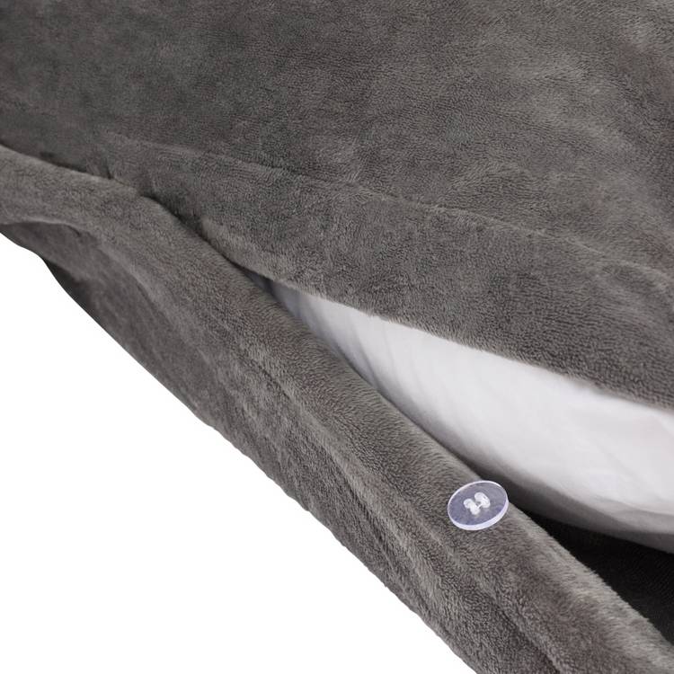 Argos Home Slinky Fleece charcoal bedding set single - British product