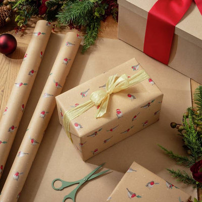 Argos Argos Home 3 Rolls Robin Wrapping Paper Gift Wrapping Paper Set- Buy online at McGrocer