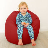 rucomfy kids outdoor bean bag in red - British product