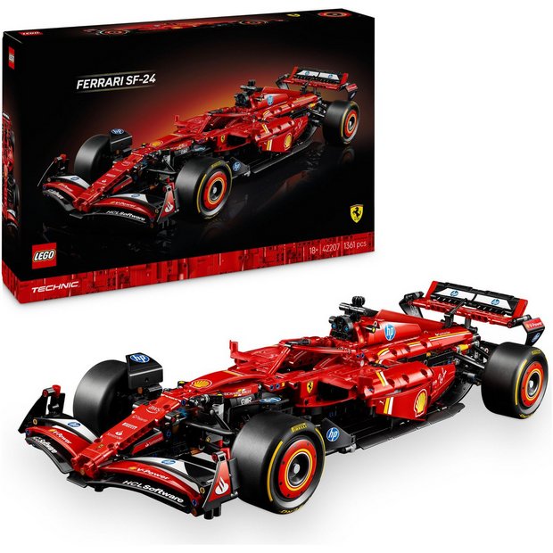 LEGO Technic Ferrari SF-24 F1 car model kit (British brand)