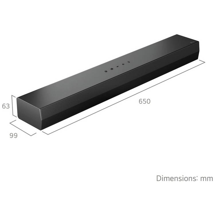LG US20A 2Ch Bluetooth soundbar, UK version