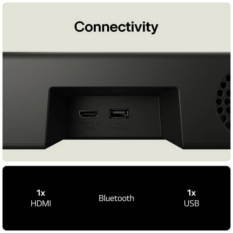 LG US20A 2Ch Bluetooth soundbar, UK version
