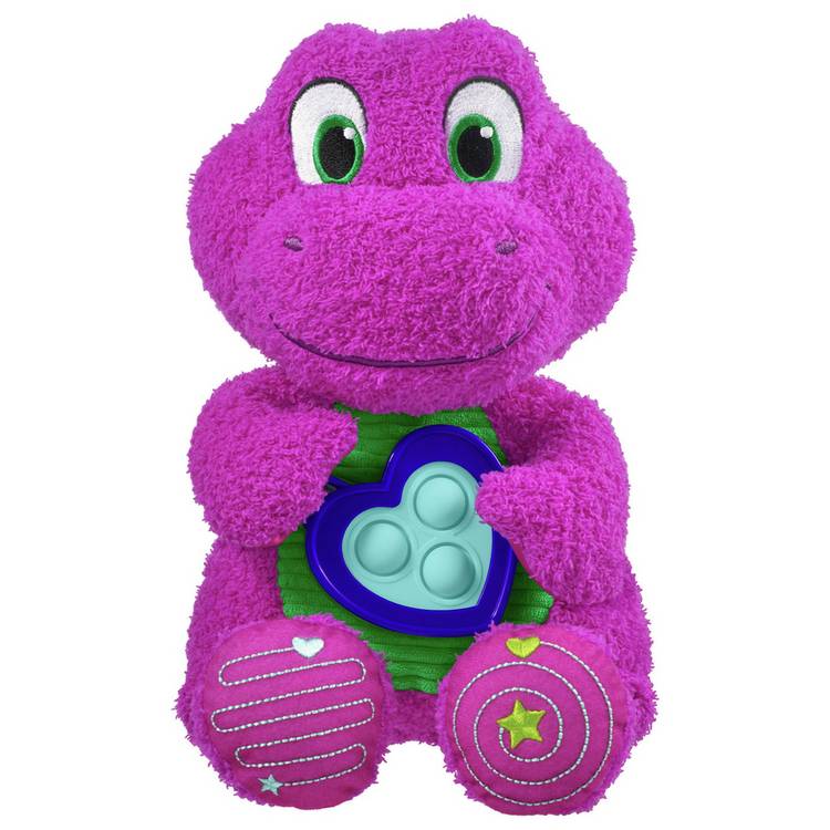 Fisher-Price Barney's World sensory plush toy 12.75 inch, UK version
