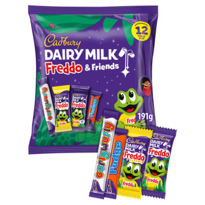 Cadbury Freddo Friends treatsize chocolate bag 191g (British brand)