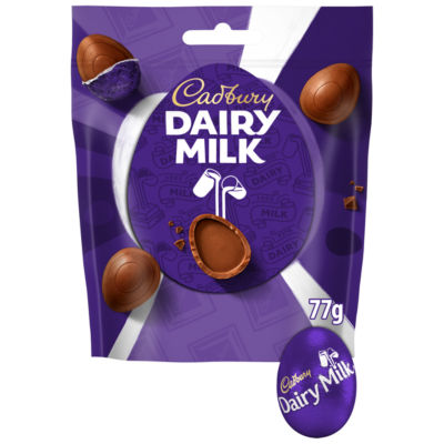 Cadbury Dairy Milk mini chocolate eggs 77g, UK version