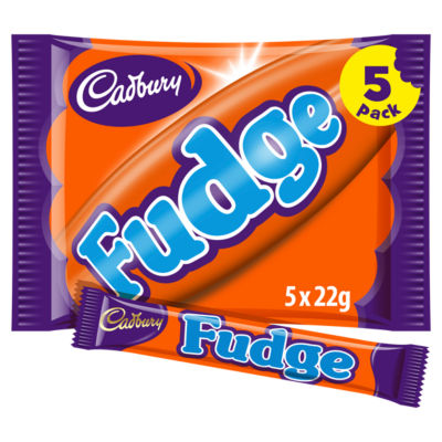 Paquet de 5 barres de chocolat au fudge Cadbury