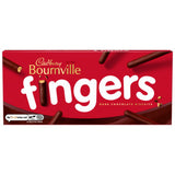 Cadbury Bournville Fingers dark chocolate biscuit bars 114g - British product