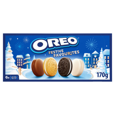 Oreo Festive Favourites biscuits 170g, UK version