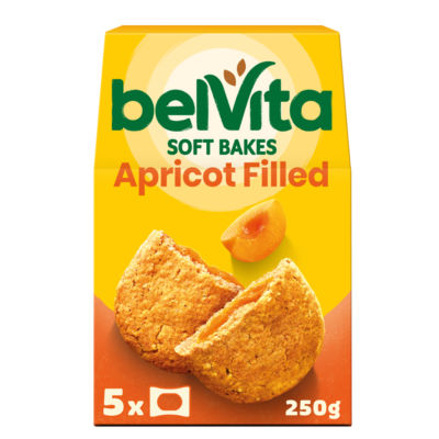 Belvita Soft Bakes Aprikosenfüllung Frühstücks-Cerealien-Riegel 250g Multipack