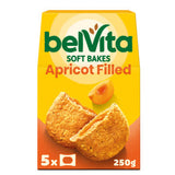 Belvita Apricot Filled Cereal Snack Bars 250g Multipack - British product