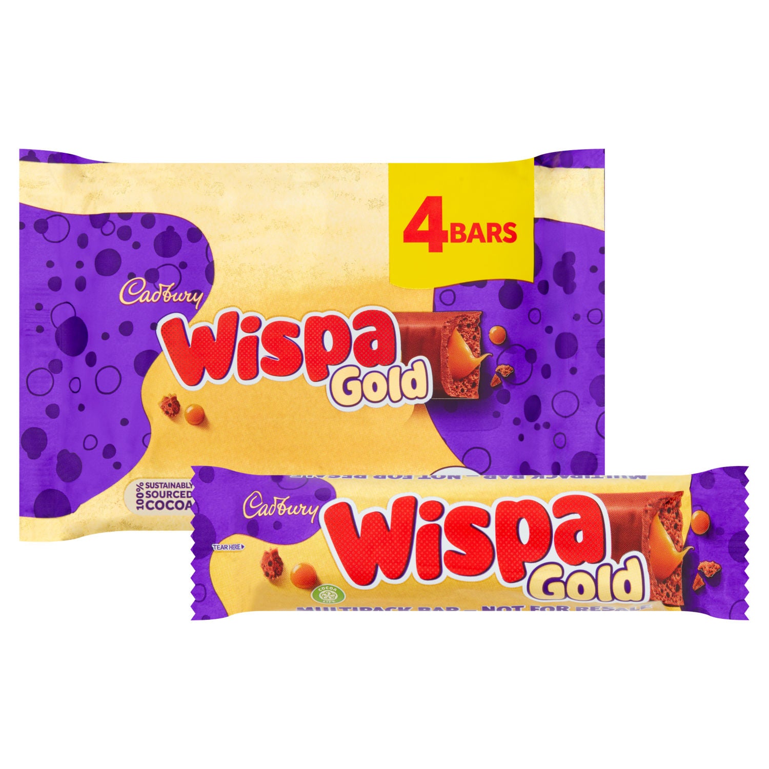 Cadbury Wispa Gold chocolate bar 153.2g - British product