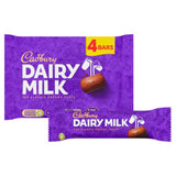 Cadbury Dairy Milk chocolate bar 4 pack 134g, imported from the UK