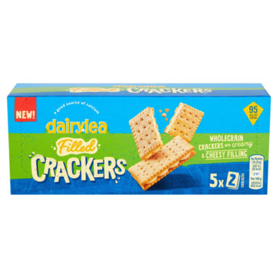 Dairylea wholegrain cheese sandwich crackers 96.4g - British product