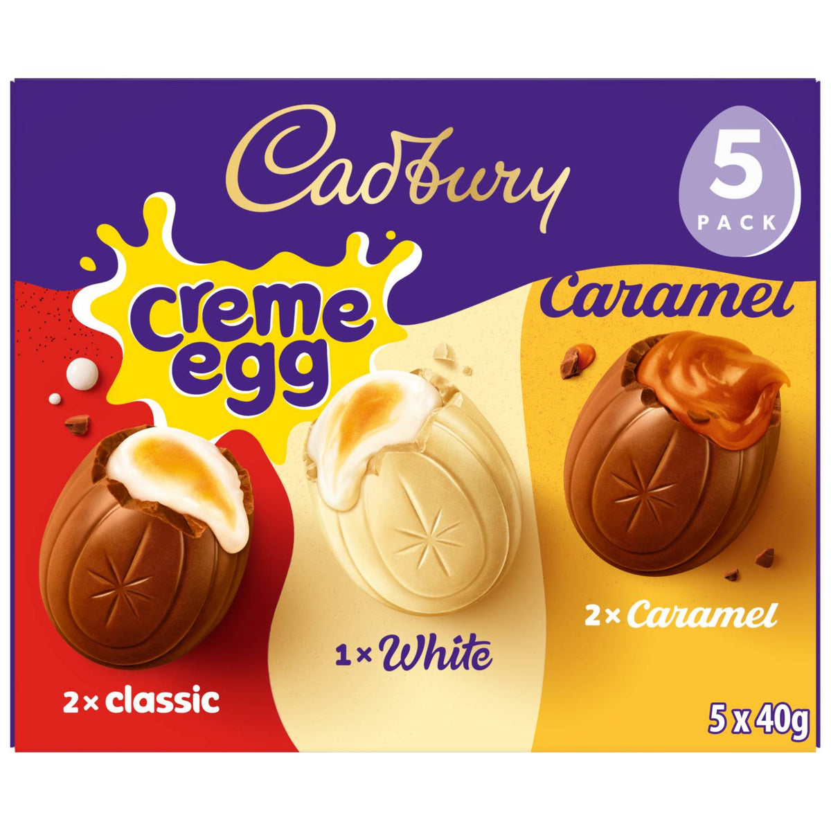Cadbury chocolate eggs mixed pack 200g, UK version