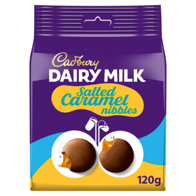 Cadbury chocolate nibbles salted caramel 120g (British brand)