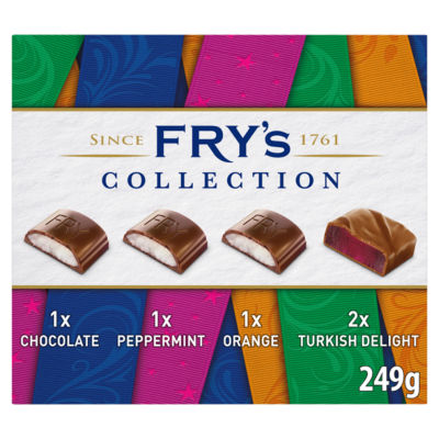 Fry's chocolate selection box 249g, imported from the UK