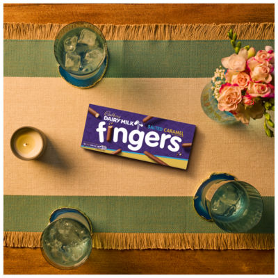 Cadbury Dairy Milk Fingers salted caramel biscuits 114g - British product