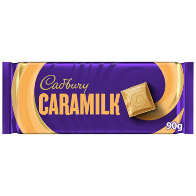Cadbury Caramilk chocolate bar 90g, imported from the UK