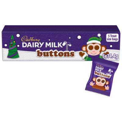 Cadbury Dairy Milk Christmas buttons tube 72g, UK version