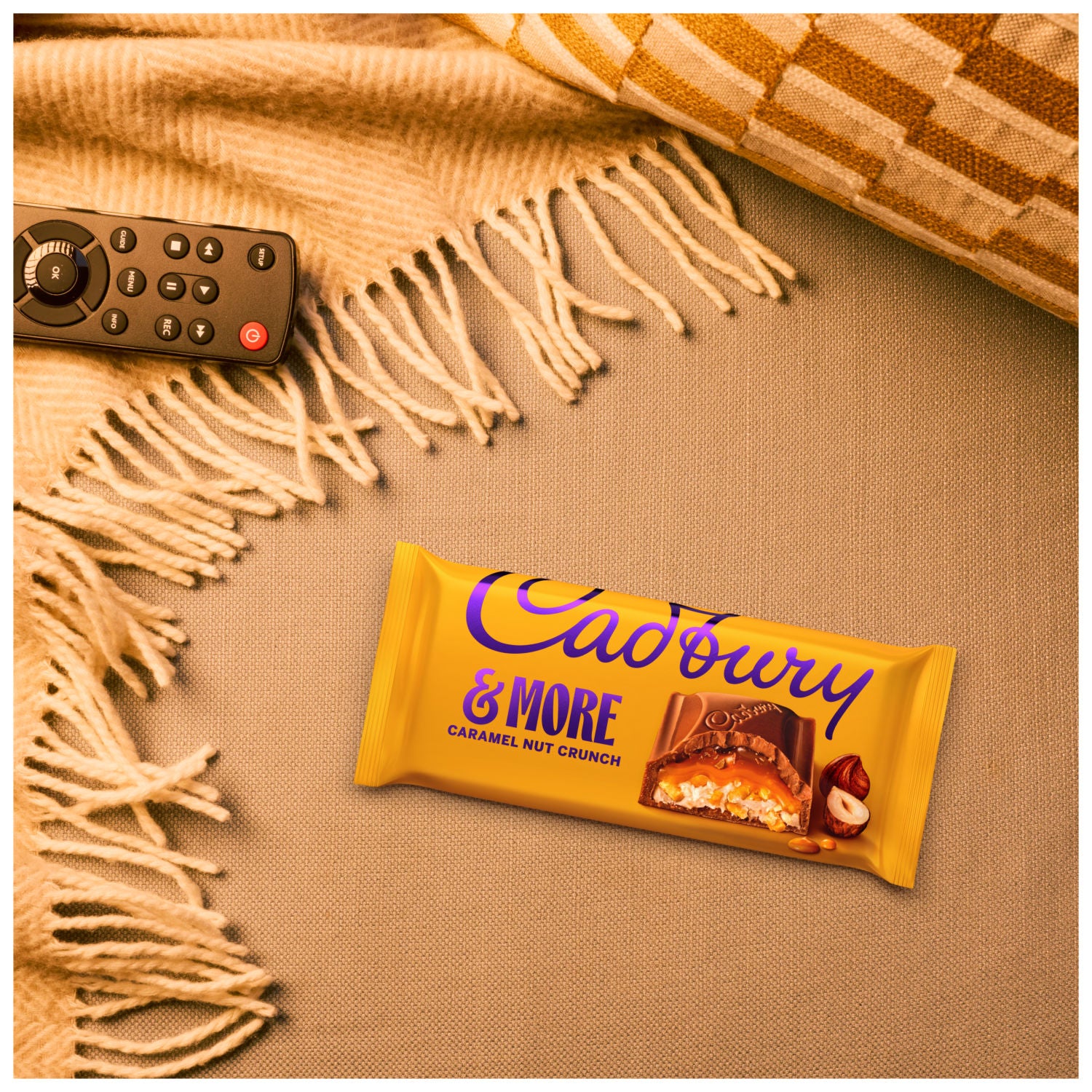 Cadbury Caramel Nut Crunch chocolate bar 200g - British product