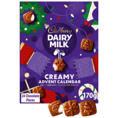 Cadbury creamy chocolate advent calendar 170g (British brand)