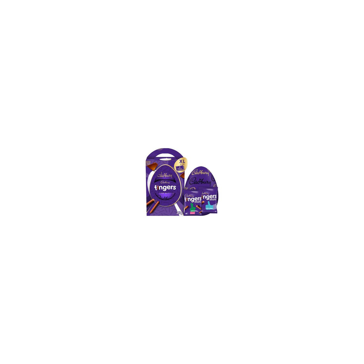 Cadbury Fingers chocolate biscuit Easter egg 213g (British brand)