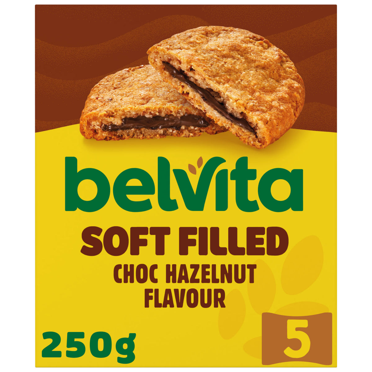 Belvita Soft Bakes chocolate hazelnut cereal snack bars 250g multipack - British product
