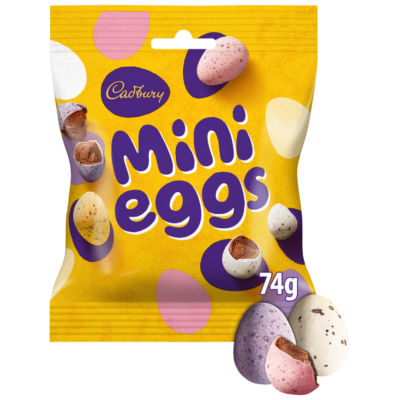 Cadbury Mini Eggs chocolate bag 74g, UK version