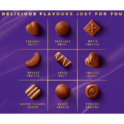 Cadbury Milk Tray Gemischte Pralinen Geschenkbox 445g