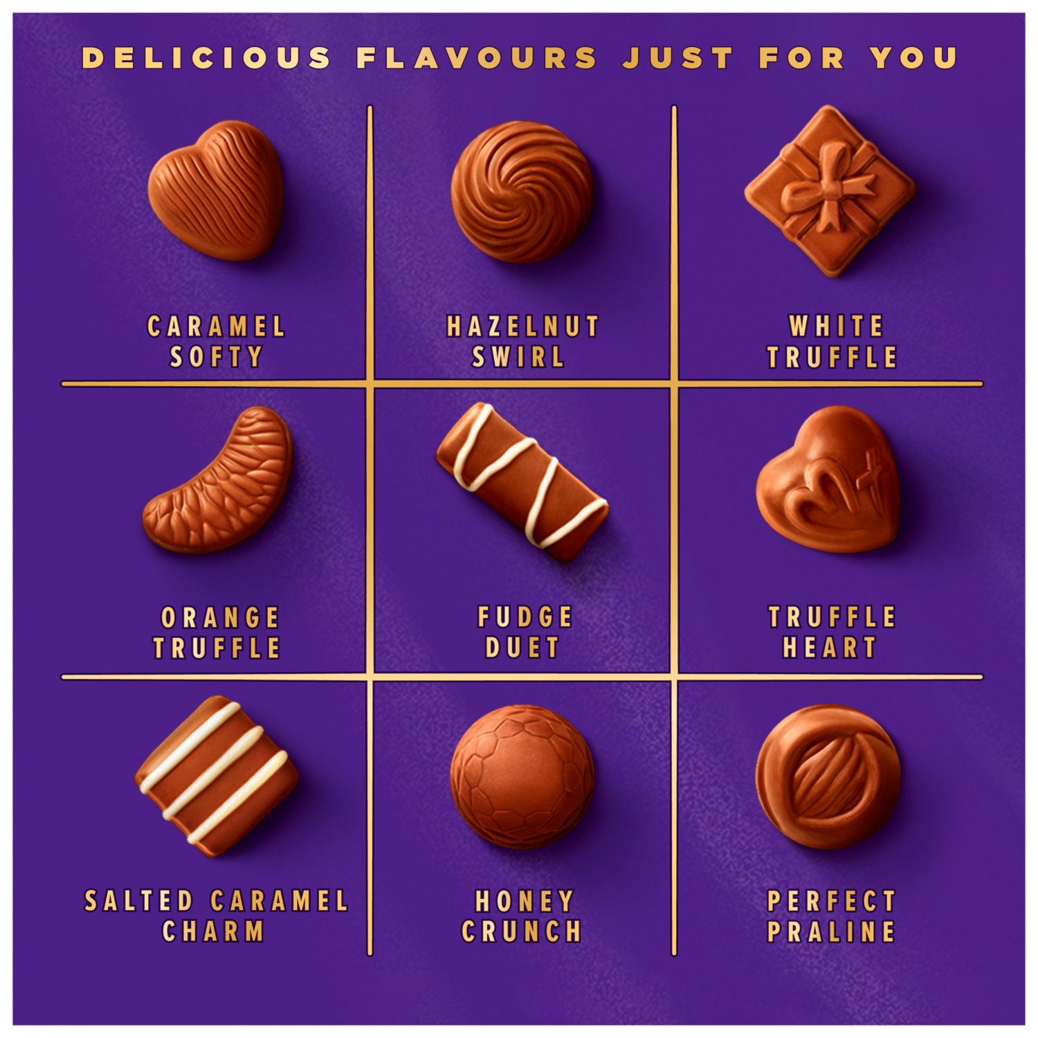 Cadbury Milk Tray assorted chocolates 445g - British product