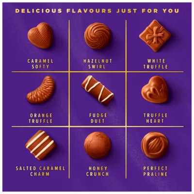 Cadbury Milk Tray assorted chocolates 445g - British product