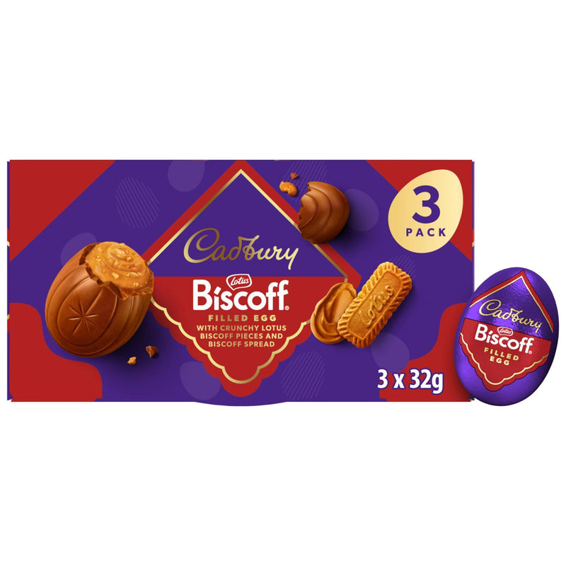 Cadbury Easter egg Biscoff 96g 3 pack (British brand)