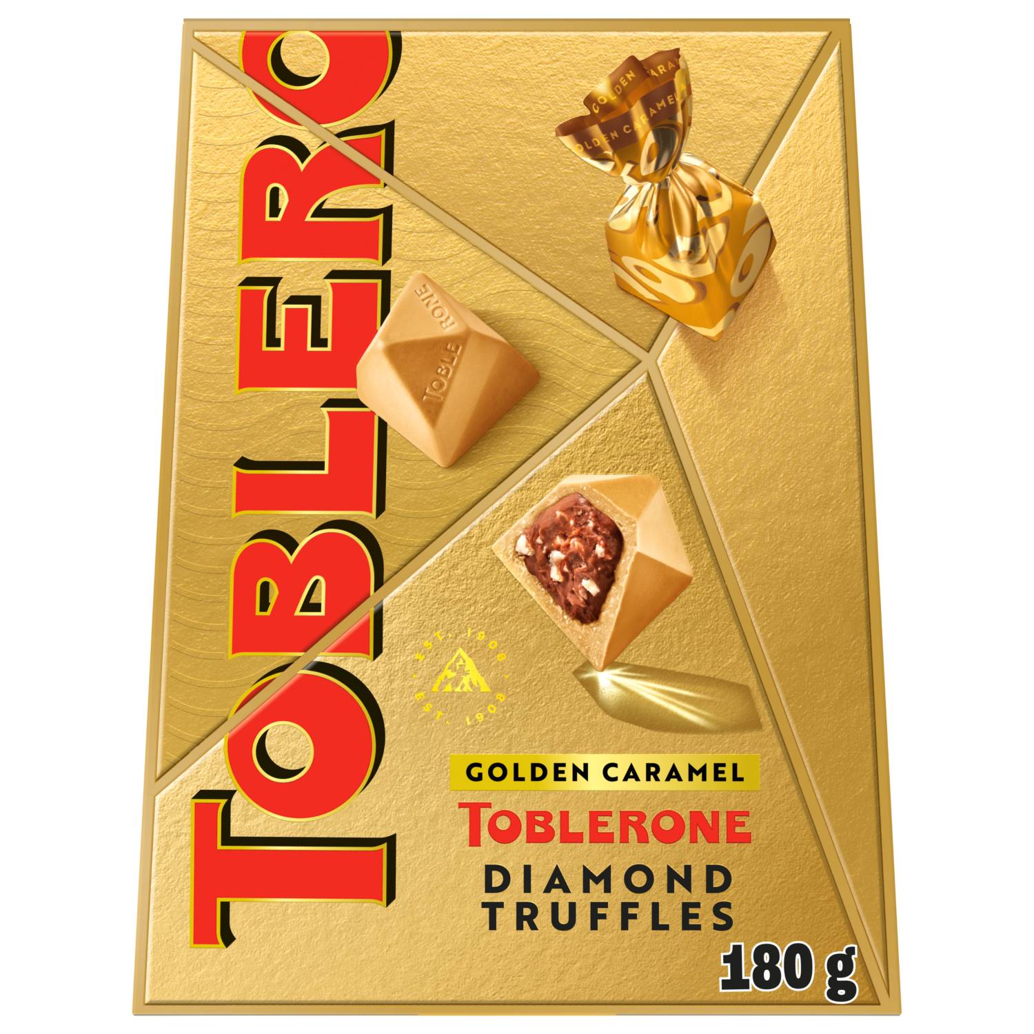 Toblerone golden caramel truffles 180g, UK version