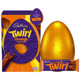 Cadbury Twirl Orange chocolate Easter egg 193g, imported from the UK