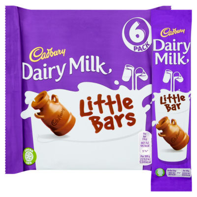 Cadbury Dairy Milk Little Bars Sjokolade 6 Pakke