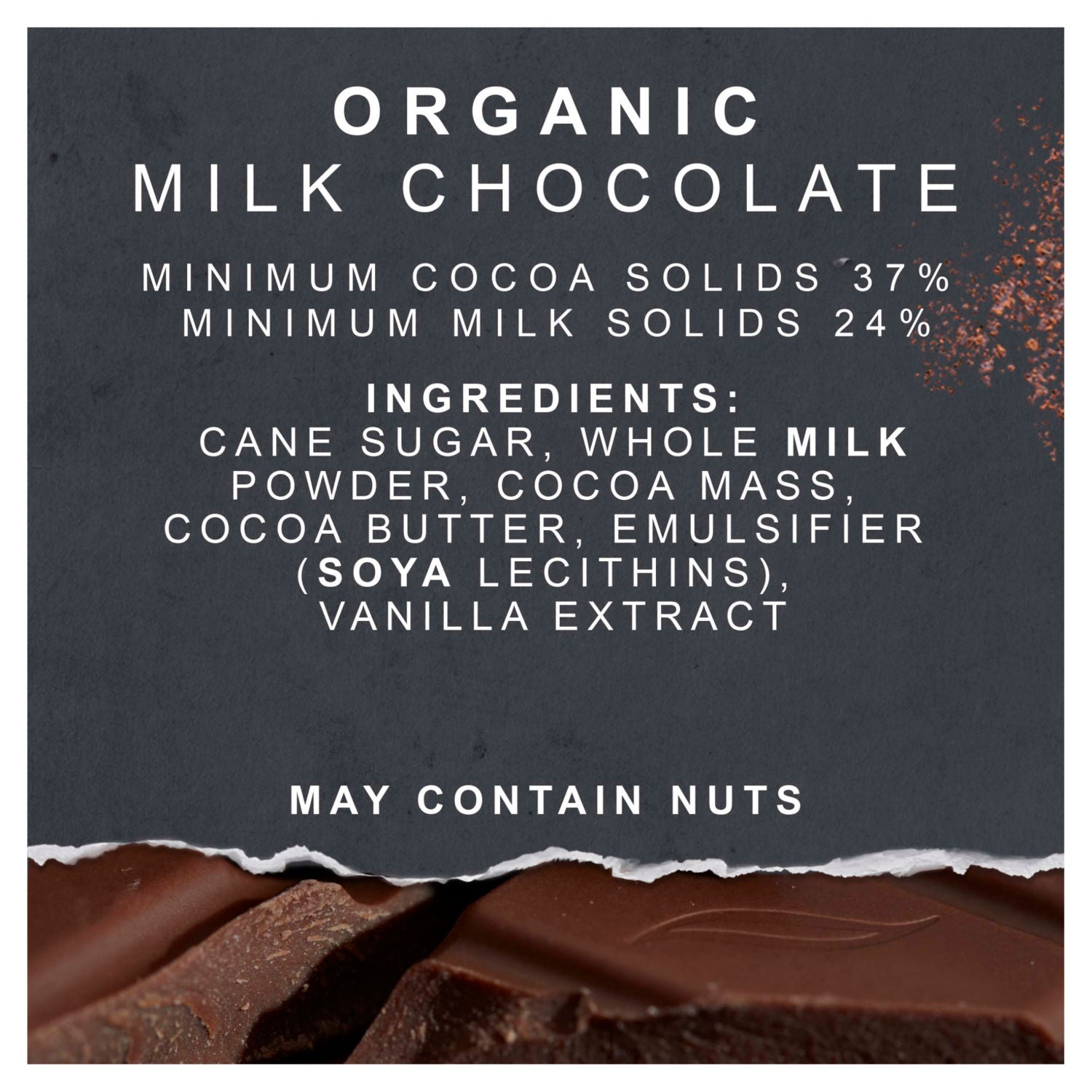 Green & Black's 37% milk chocolate organic block 90g, UK version